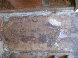 Photo:Bourne headstone inside the south door