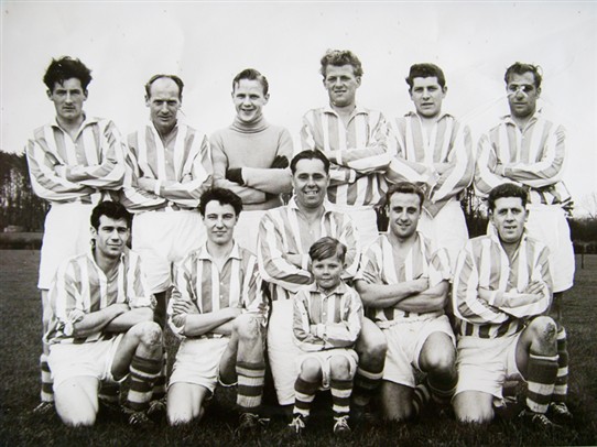 Photo:One of Hothfield's football squads in the 1960s