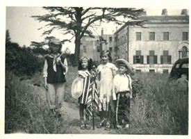 Photo:Bernadette, Peter and their friends the Robinsons played in the grounds