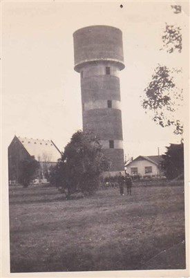 Photo:Unknown water tower - possibly at an airfield? but where in the world?